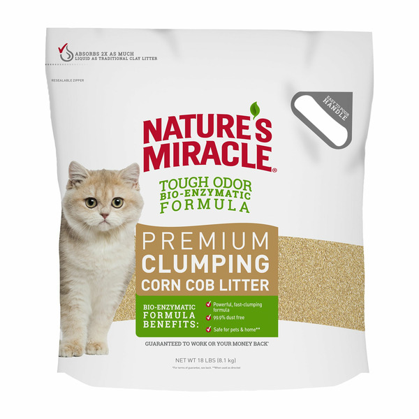 Nature's Miracle Premium Scented Clumping Corn Cob Cat Litter