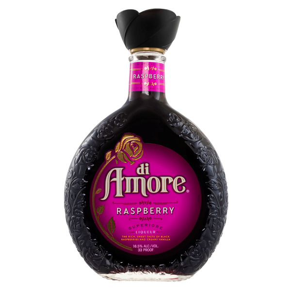 di Amore Raspberry Liqueur, 750ml, 33 Proof (16.5% ABV) Same-Day