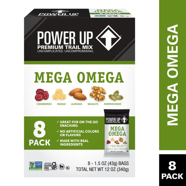 Gourmet Nut Power Up Premium Trail Mix, Mega Omega, Multipack Same