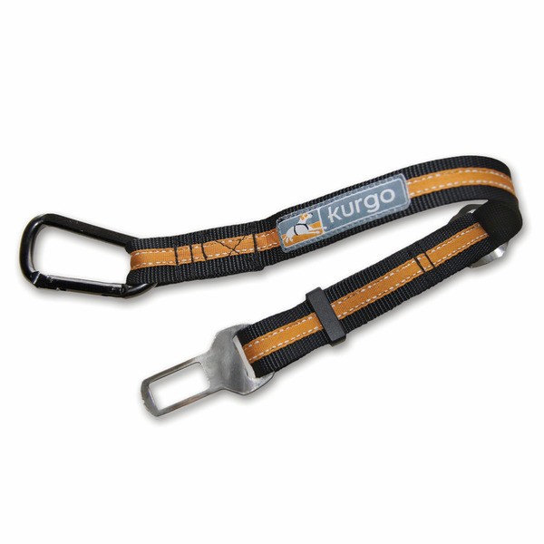 Kurgo Direct to Seatbelt Tether, Orange