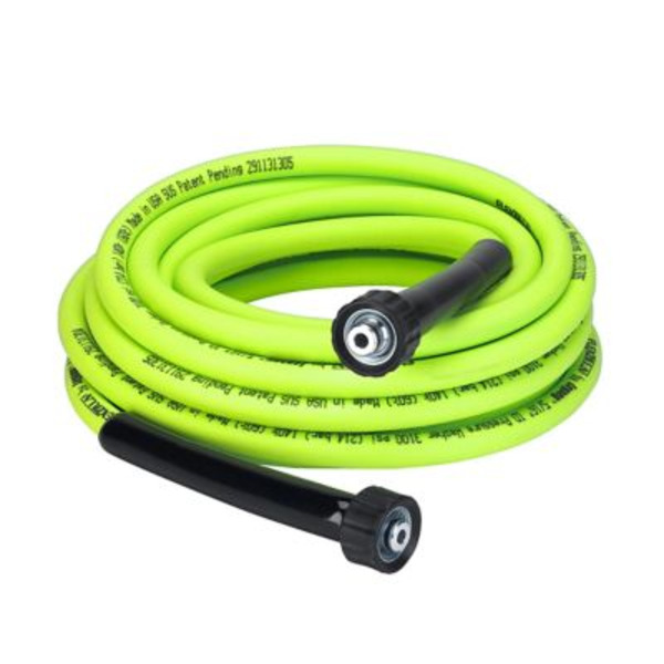 Flexzilla 5/16 in. x 25 ft. Pressure Washer Hose with M22 Fittings, 3,100 PSI