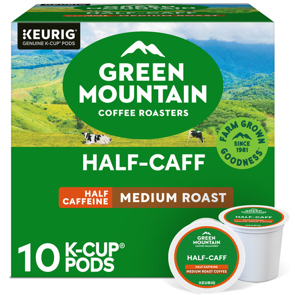 Green Mountain Coffee Roasters Half-Caff K-Cup Pods Same-Day
