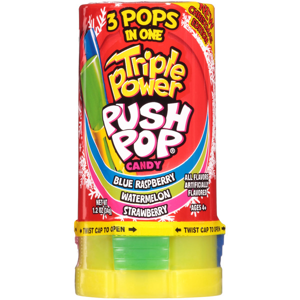 Push Pop Christmas Triple Power Push Pop - Count Good Same-Day