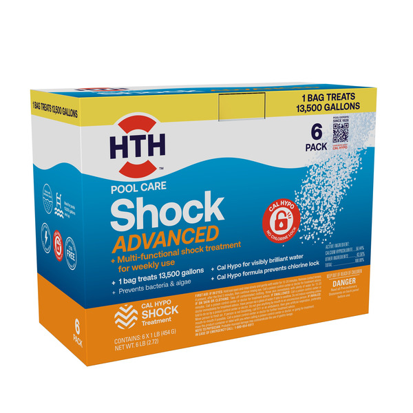 HTH 6 -Pack 16-oz Cal Hypo Pool Shock
