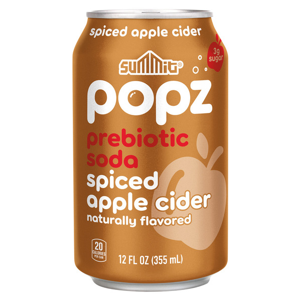 Summit Popz Spiced Apple Cider Prebiotic Soda Same-Day Delivery or