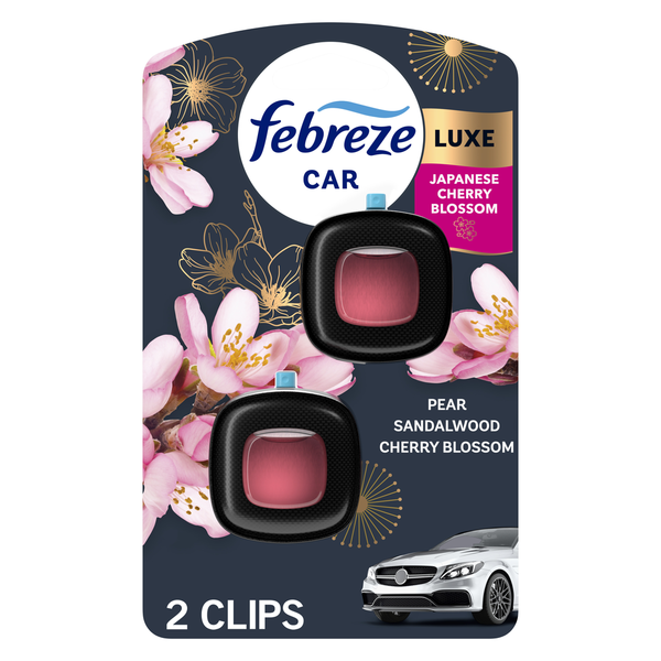 Febreze CAR Air Freshener Automotive Vent Clip Japanese Cherry Blossom