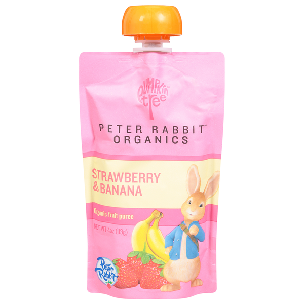 Pumpkin Tree Fruit Puree, Organic, Strawberry & Banana Same