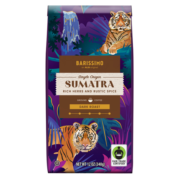 Barissimo Fair Trade Single Origin Sumatra Ground Coffee Same-Day