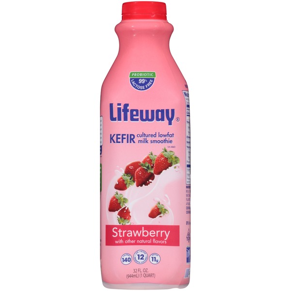 Lifeway Strawberry Kefir Cultured Lowfat Milk from ALDI Instacart