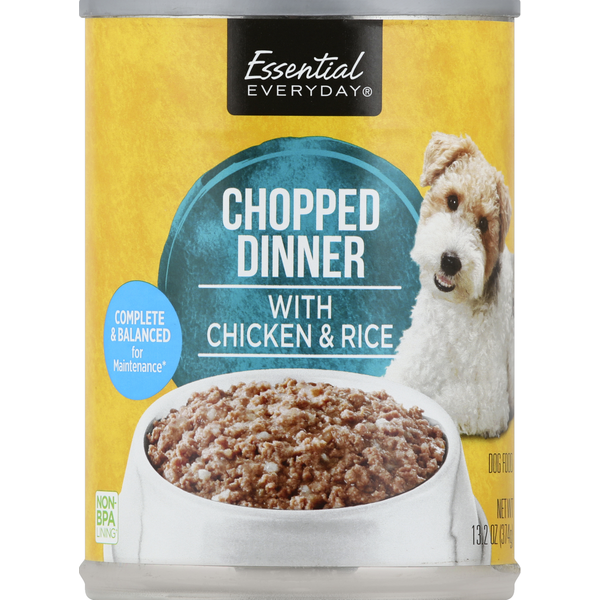 Essential Everyday Dog Food, Chopped Diner, with Chicken & Rice