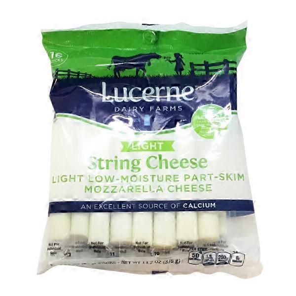 Lucerne Cheese String Mozzarella Light Low Moisture Part Skim (13.3 oz