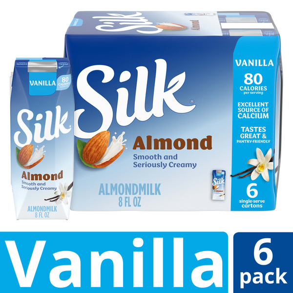 Silk Dairy Free Vanilla Almond Milk, Shelf Stable, Lactose Free