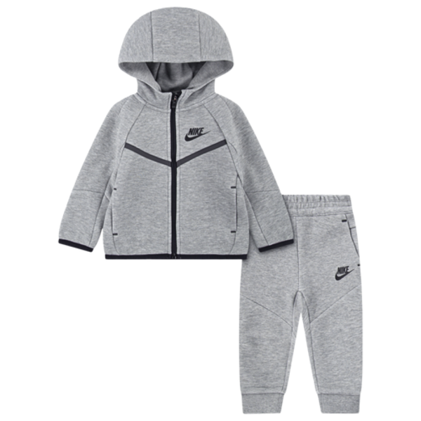 Nike Tech Fleece Full-Zip Set, 18MO - Black/Dark Grey Heather