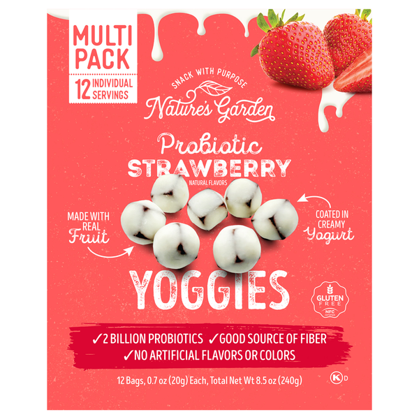 Nature's Garden Probiotic Strawberry Yoggies Multi Pack Same-Day