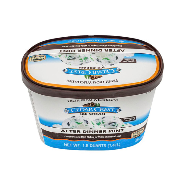 Cedar Crest Chocolate And Mint Flakes In White Ice Cream Same-Day