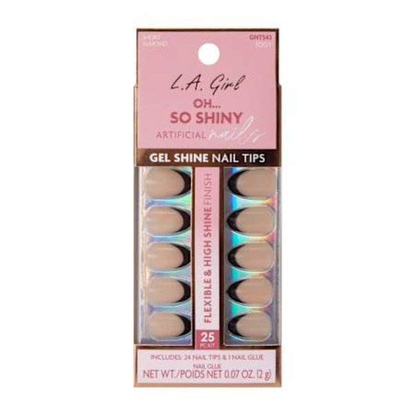 L.A. Girl Cosmetics Oh... So Shiny Edgy Artificial Nails Kit