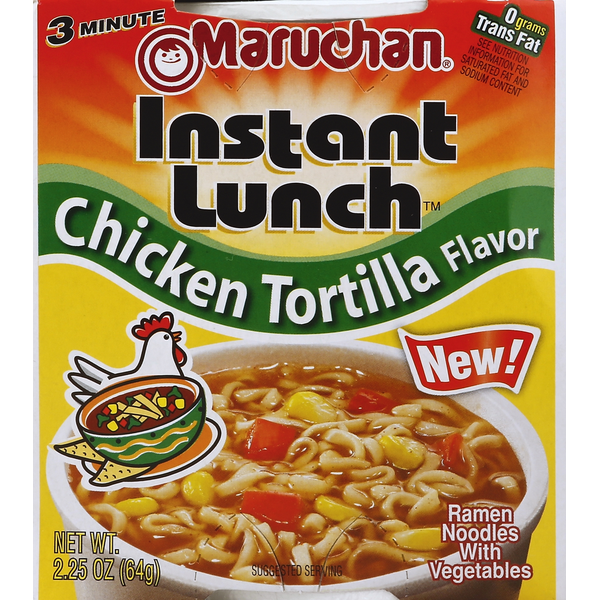 Maruchan Instant Lunch Chicken Tortilla Flavor Ramen Noodles Same