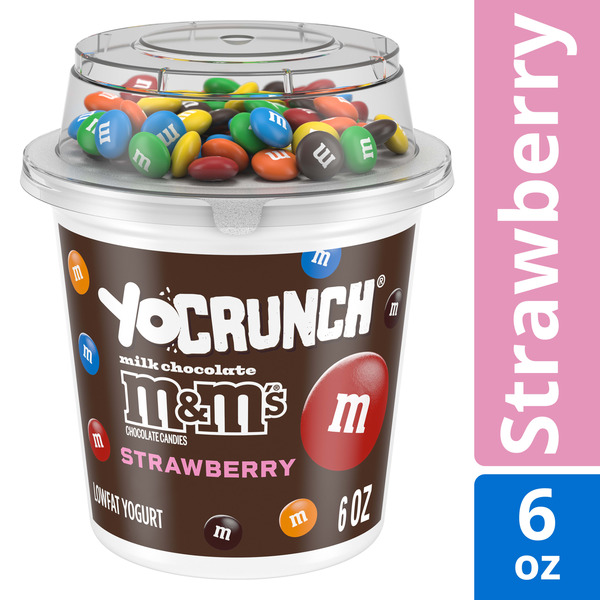 YoCrunch Strawberry Lowfat Yogurt with M&M's