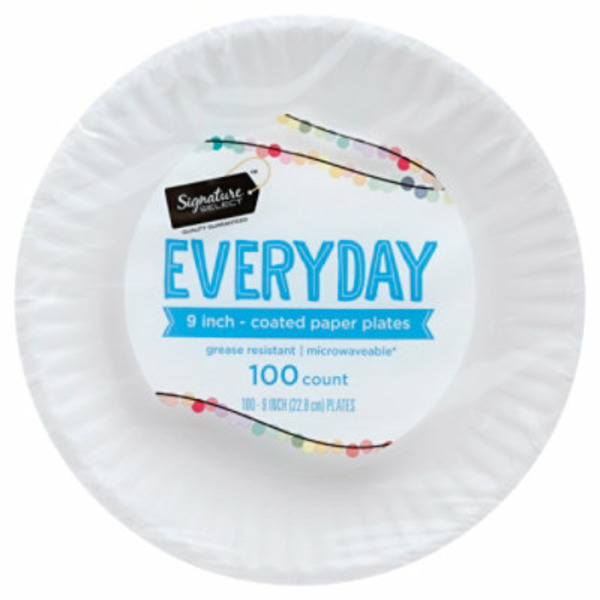 Safeway Signature Home Paper Plates, Coated, 9 Inch Pickup Instacart