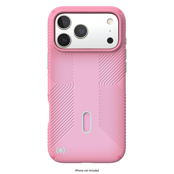 Speck Presidio Lux Grip ClickLock Case for iPhone 17 Pro Max - Ibis Pink, Dark Ibis & Kanom Green