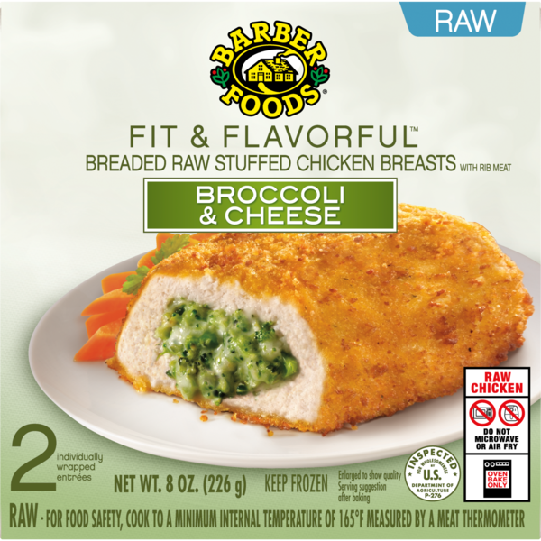 Barber Foods Fit & Flavorful™ Stuffed Chicken Breasts Broccoli