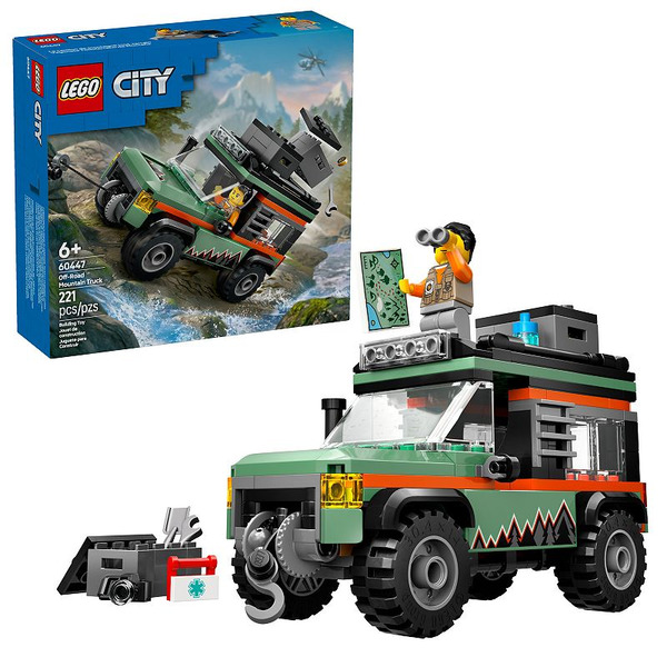 LEGO City Off-Road 4x4 Mountain Truck Building Toy