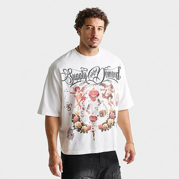 Supply & Demand Men's Banks Graphic T-Shirt, L - Off White