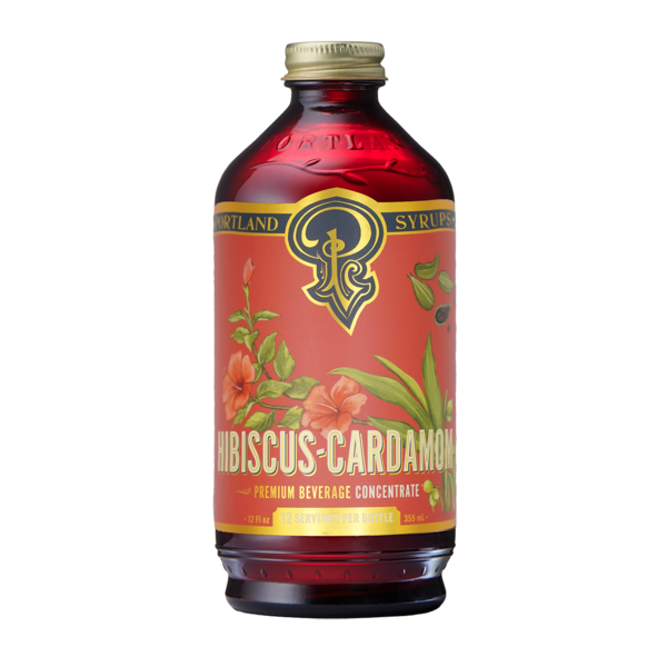 Portland Syrups Hibiscus-Cardamom Premium Beverage Concentrate