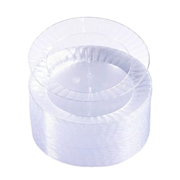 Northwest - Deluxe 7.5" Clear Plastic Plate - 20 ct