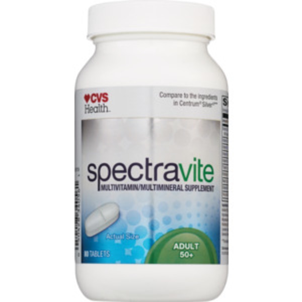 CVS Spectravite Adult 50+ Multivitamins (80 ct) from CVS Pharmacy
