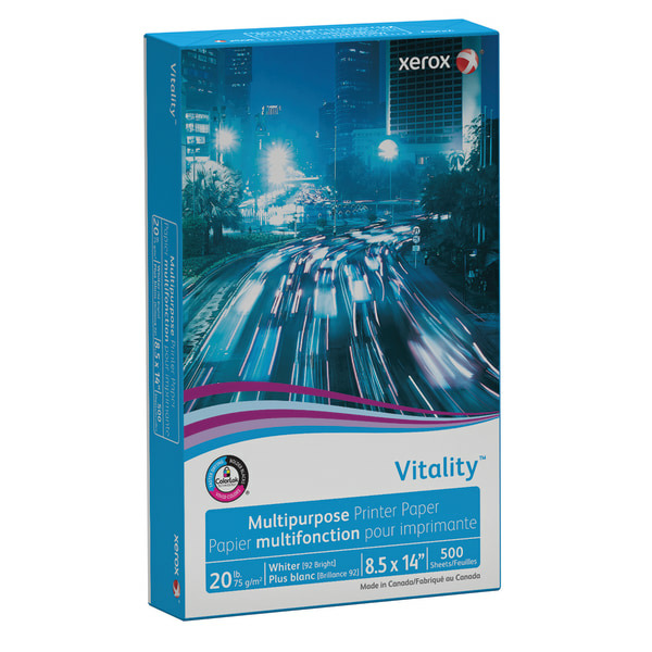 Xerox Vitality XER3R02051 8.5" x 14" White Business 4200 Copy & Print Paper