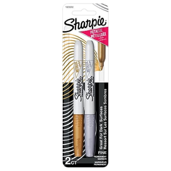 Sharpie 1829202 Assorted Metallic Inks Fine Tip Permanent Markers