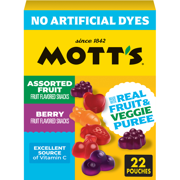 Mott's Gluten Free Berry and Assorted Fruit Flavored Snacks