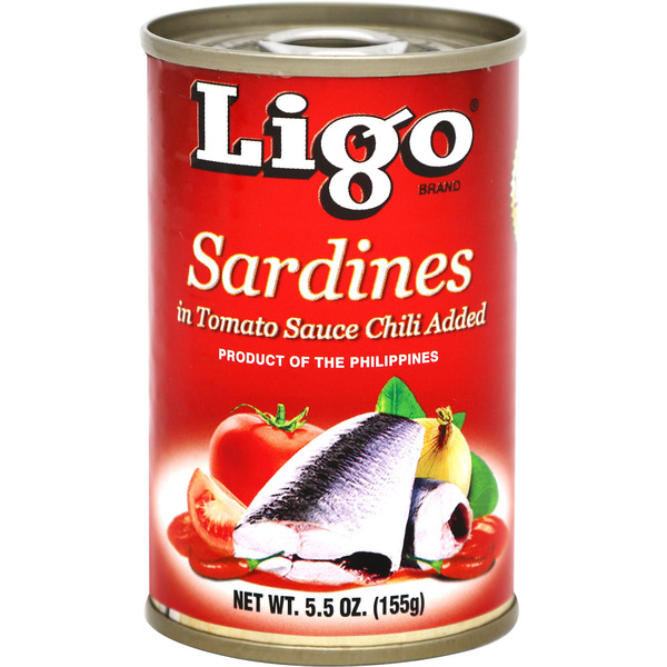 Ligo Sardines, in Tomato Sauce, Chili Added
