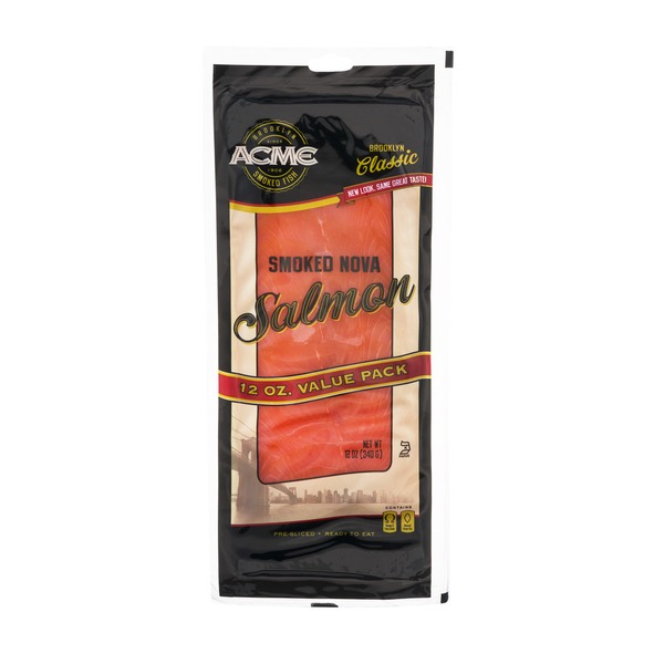 Acme Smoked Fish Smoked Nova Salmon Brooklyn Classic 12 Oz