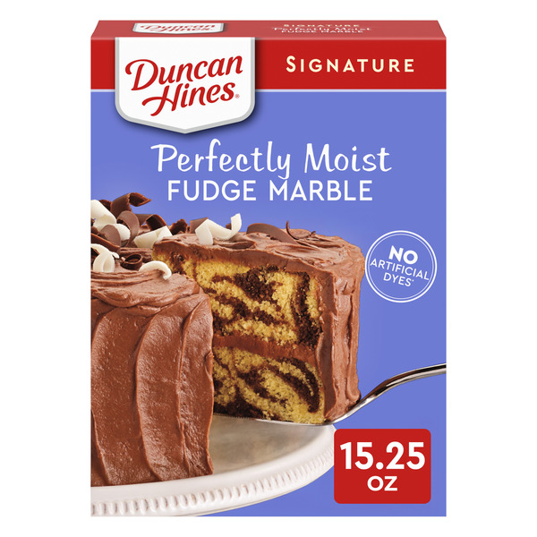 Duncan Hines Signature Perfectly Moist Fudge Marble Cake Mix Same