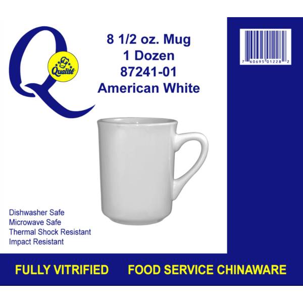 Qualite - White Mug - 12/8.5 oz