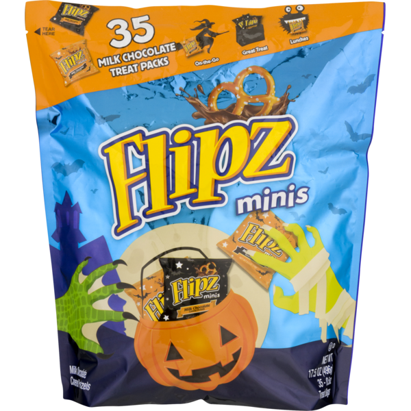 Flipz Flilpz Pretzels, Minis, Milk Chocolate Covered Same-Day