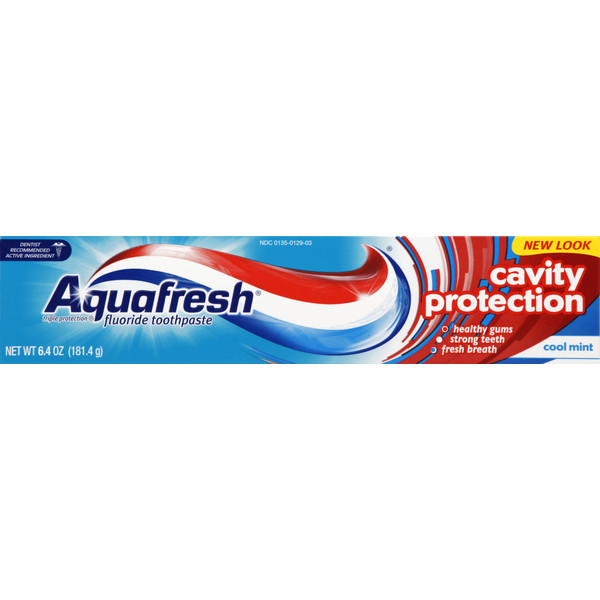 Aquafresh Toothpaste, Fluoride, Cavity Protection, Cool Mint (6.4 oz) Instacart