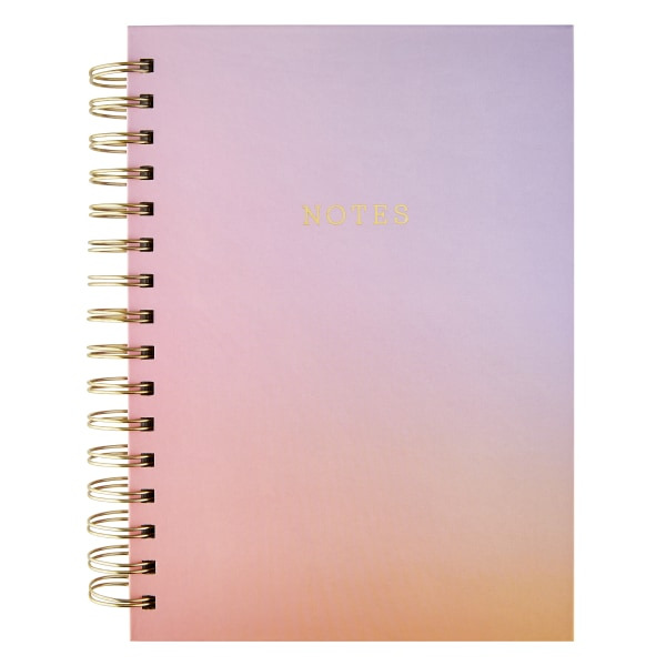 Èccolo Spiral College Rule 160 Sheets Journal, 6 x 8 in - Sunset Ombre