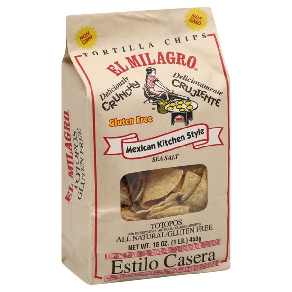 El Milagro Tortilla Chips, Sea Salt, Mexican Kitchen Style (16 oz) Instacart
