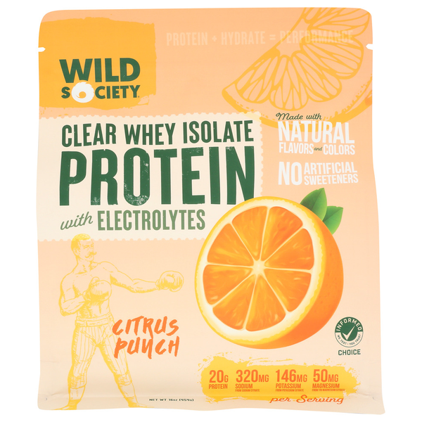 Wild Society Clear Whey Isolate + Electrolytes Same-Day Delivery