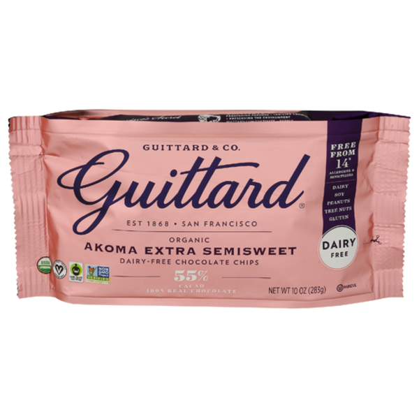 Guittard Organic Akoma Extra Semisweet Dairy Free Chocolate Chips