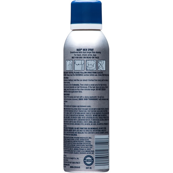 Nair Men Spray Hair Remover 6 Oz Instacart