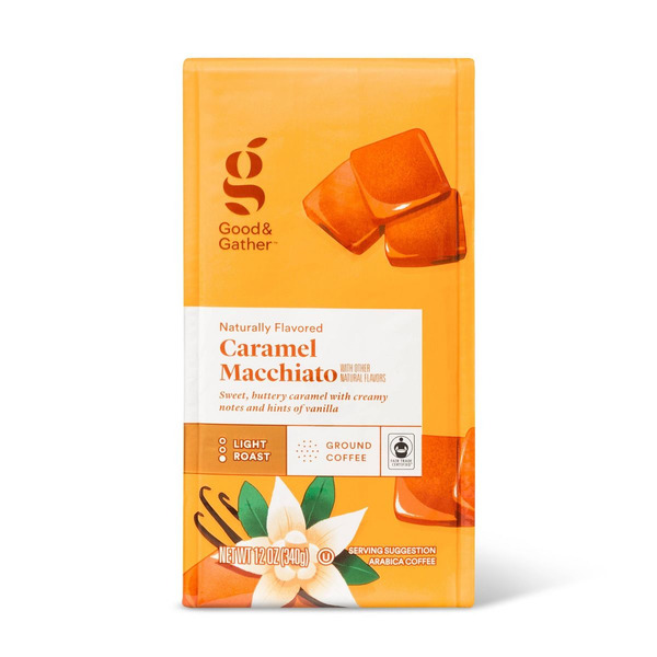 Good & Gather Light Roast Caramel Macchiato Arabica Ground Coffee