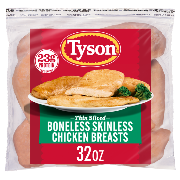 Tyson Boneless Skinless Chicken Breasts, 2 lb. (Frozen)