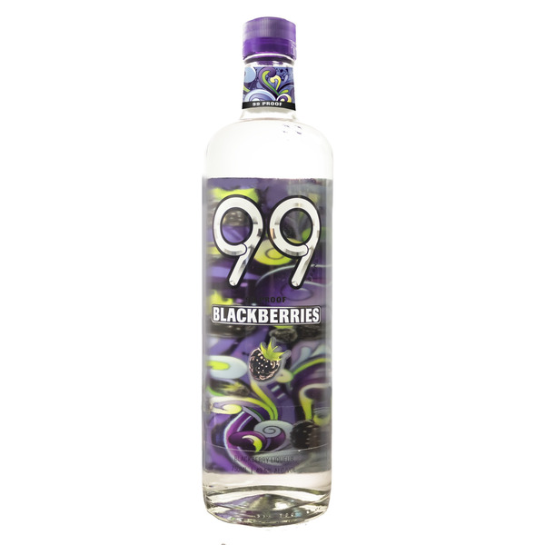 99 Brand 99 Blackberries Liqueur 750ml 99 Proof Same-Day Delivery