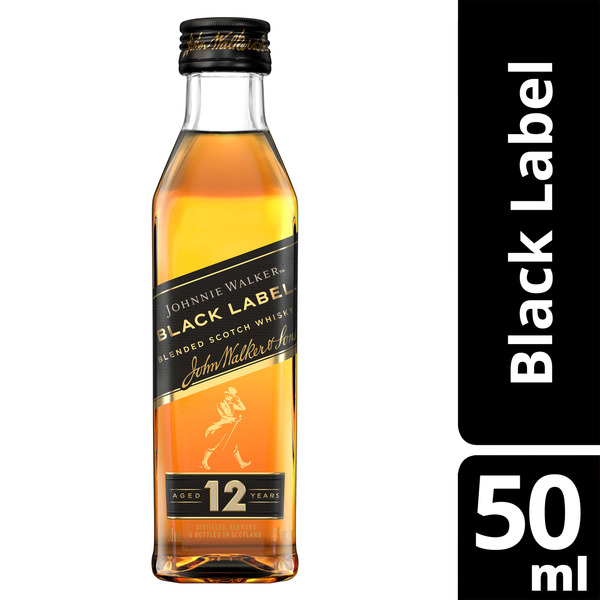 Johnnie Walker Blended Scotch Whisky, 50mL Plastic Same-Day