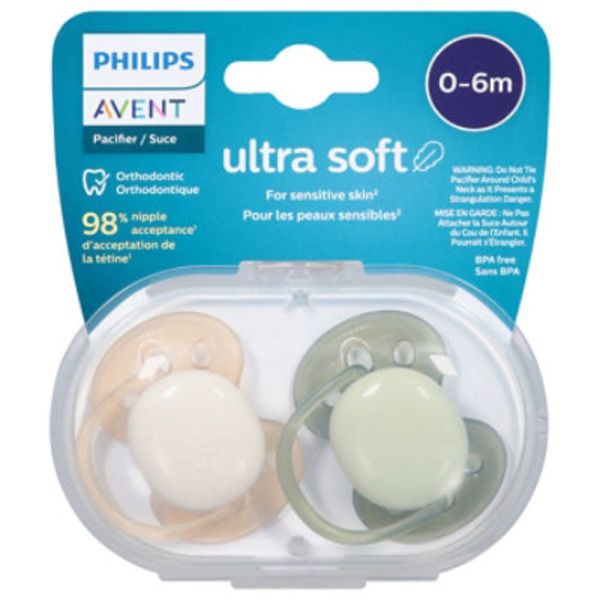 Avent Pacifier, Orthodontic, Ultra Soft