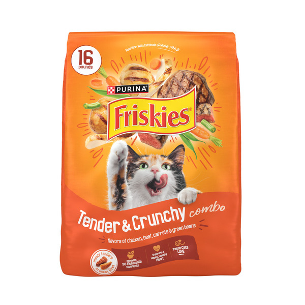 Purina Friskies Tender & Crunchy with Flavors of Chicken, Beef, Carrots & Green Beans